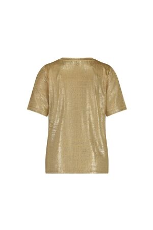 Tramontana Shimmer Short-Sleeve Top 002800 Camel