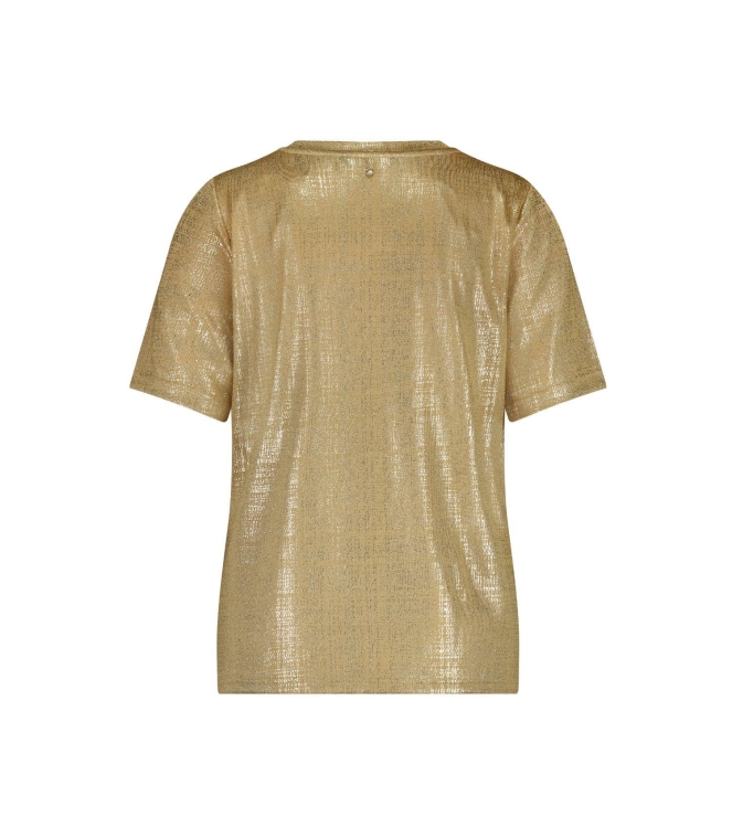 Tramontana Shimmer Short-Sleeve Top 002800 Camel