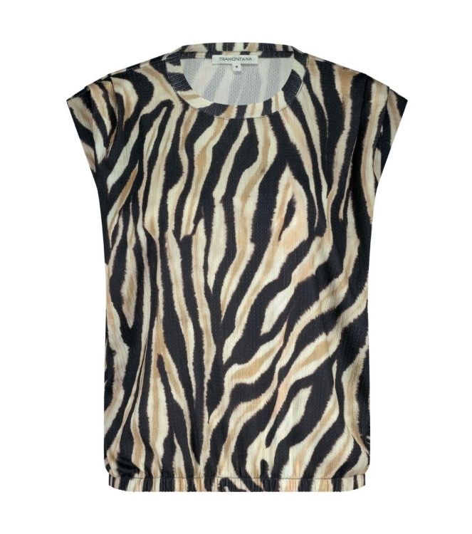 Tramontana Sleeveless Top Savannah Stripes 009991 Print neutrals