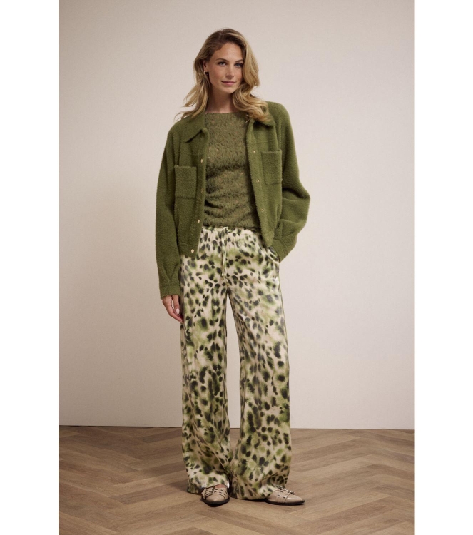 Tramontana Trousers Rodeo Spots 009996- Print Greens