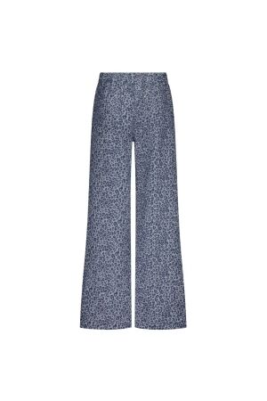 Tramontana Leopard Denim Trousers 005003 Blue denim