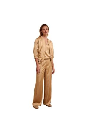 Tramontana Hammered Satin Trousers 002800 Camel