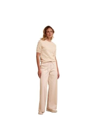 Tramontana Stretch Wide-Leg Trousers 006800 Stone