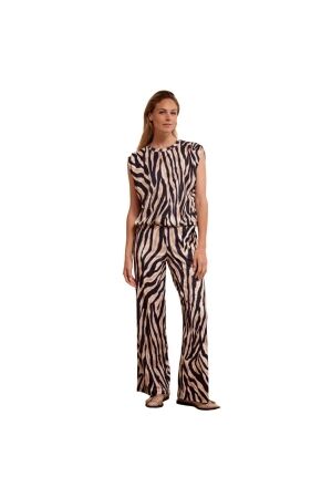 Tramontana Trousers Savannah Stripes 009991 Print neutrals