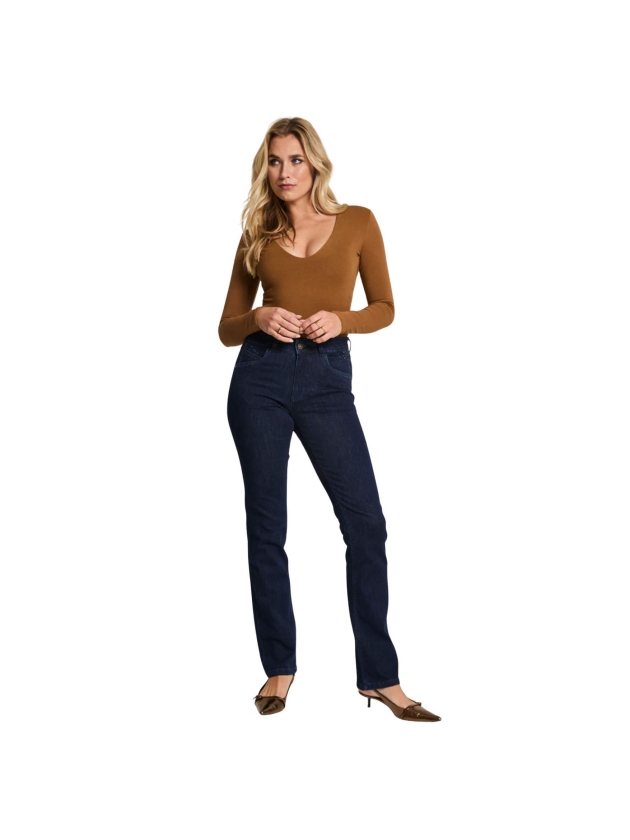 Parami Angie (Fancy) - Daily Denims - D123 D123 Pure indigo