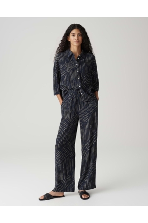 Opus Marou palm leaves 60020 Coal blue
