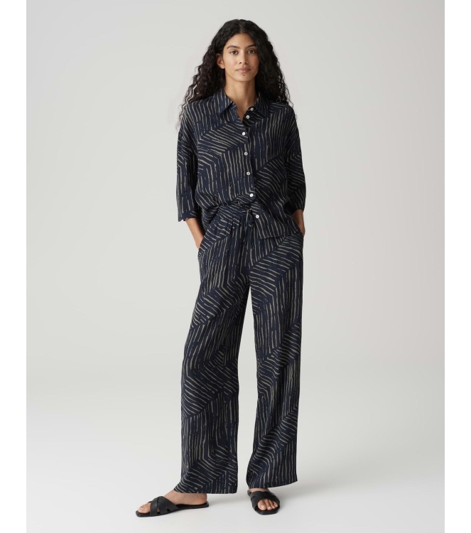 Opus Marou palm leaves 60020 Coal blue