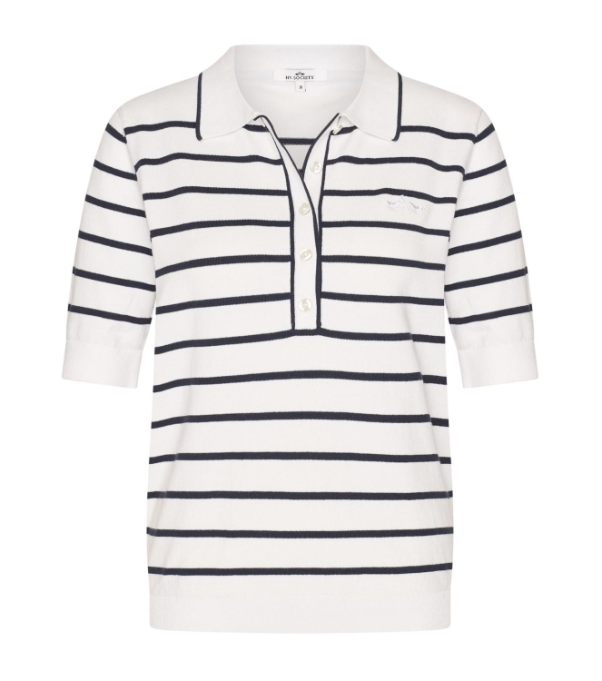 HV Polo Knitted polo HVSJiska 0001 White