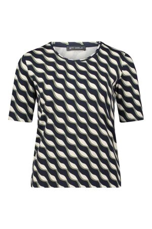 Betty Barclay Shirt Kurz 1/2 Arm 8857 Dark blue/green