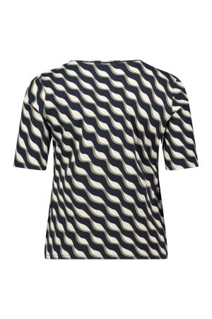 Betty Barclay Shirt Kurz 1/2 Arm 8857 Dark blue/green