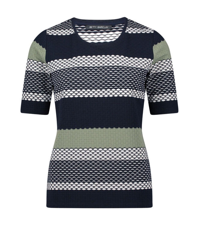 Betty Barclay Shirt Kurz 1/2 Arm 8857 Dark blue/green