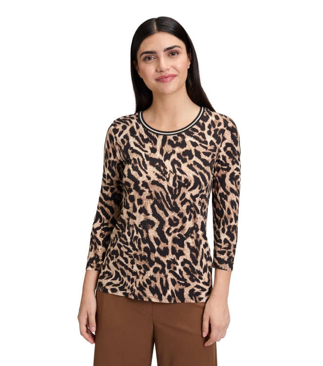Betty Barclay Shirt Kurz 3/4 Arm 9875 black beige