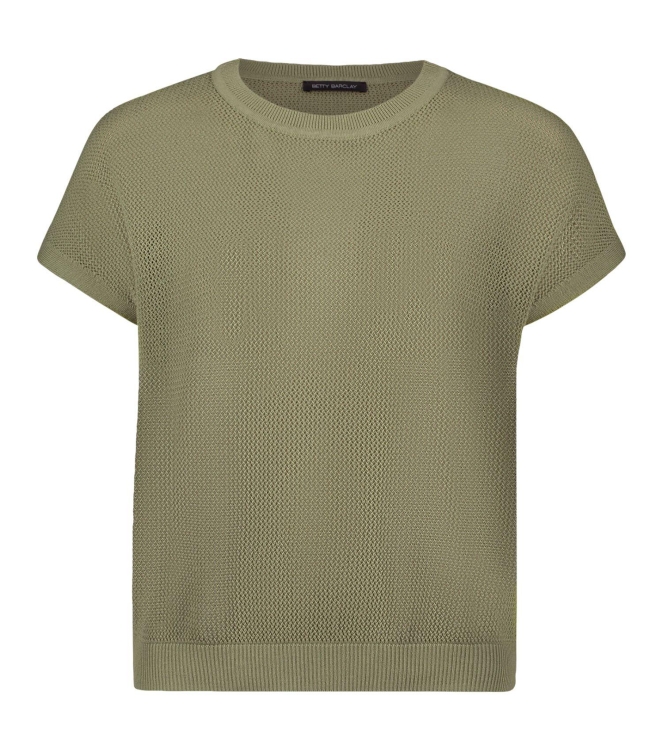 Betty Barclay Strickpullover Kurz ohne Arm 5713 Oil green
