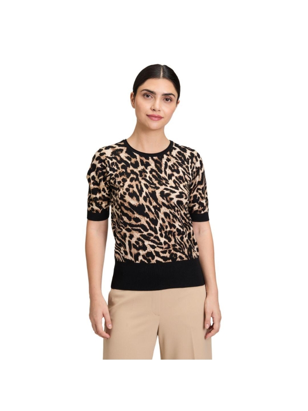 Betty Barclay Strickpullover Kurz 1/2 Arm 9875 Black/Beige
