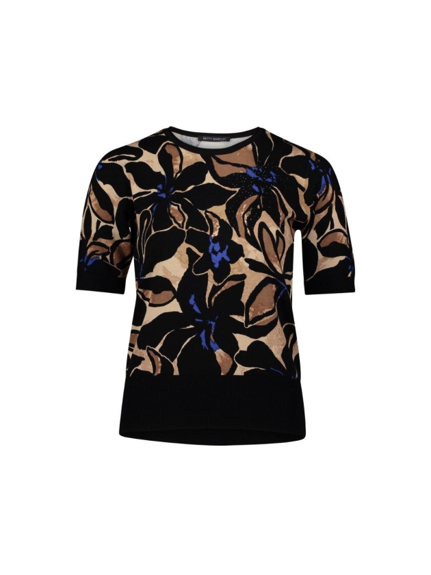 Betty Barclay Strickpullover Kurz 1/2 Arm 9880 Black/Blue