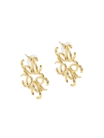 Josh V ZWAAN earrings 750 antique gold