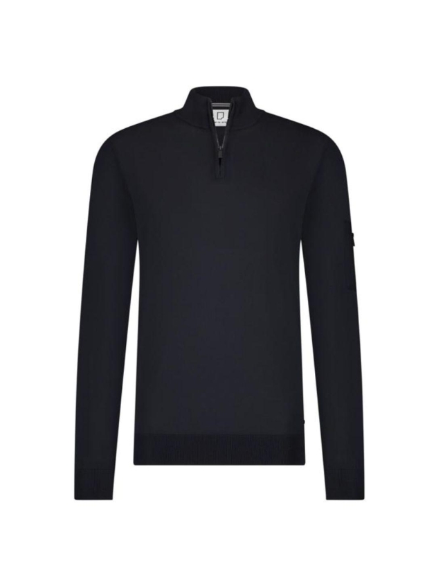 Born with Appetite Race Halfzip Pullover 290 Navy