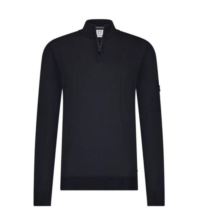 Born with Appetite Race Halfzip Pullover 290 Navy