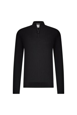 Born with Appetite Race Halfzip Pullover 990 Black