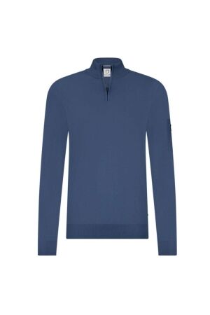 Born with Appetite Race Halfzip Pullover 268 Jeans blue