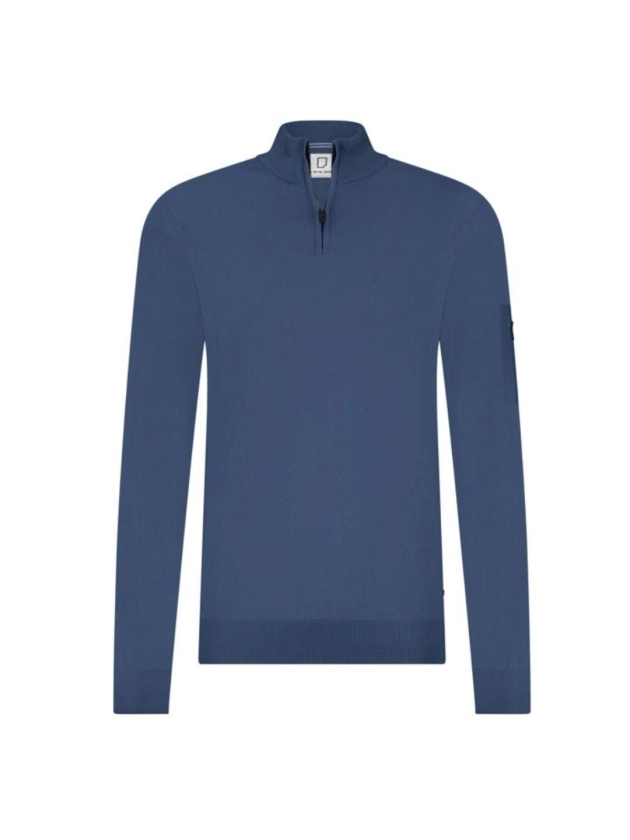 Born with Appetite Race Halfzip Pullover 268 Jeans blue