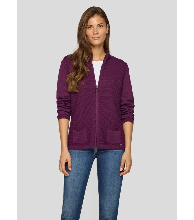 Rabe Strickjacke 5287 Pflaume