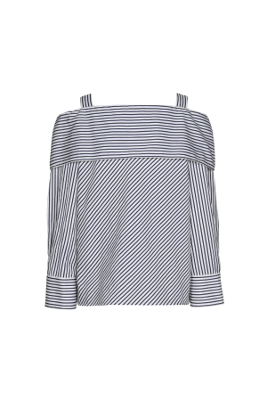 Caroline Biss Tuniek 29 Blue.white stripe