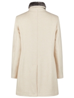 Lebek Jacke(Wolle)mit Webpelz 220 Beige