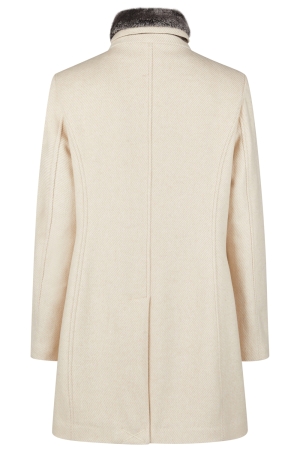 Lebek Jacke(Wolle)mit Webpelz 220 Beige