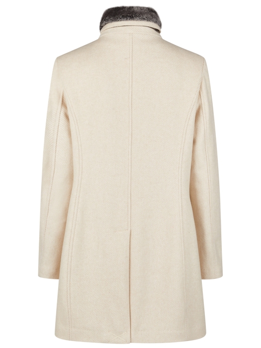 Lebek Jacke(Wolle)mit Webpelz 220 Beige