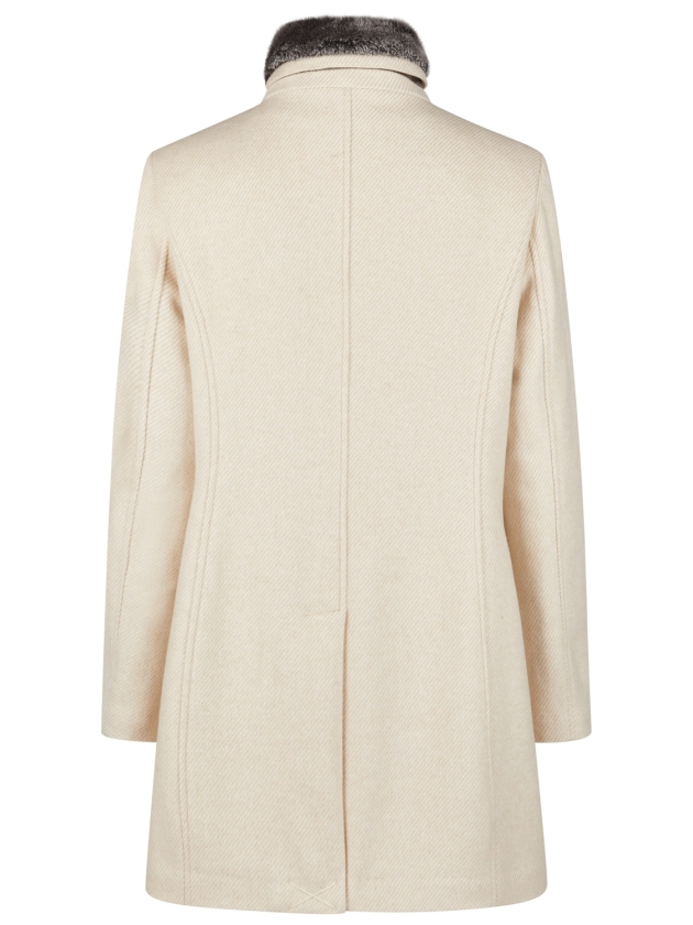 Lebek Jacke(Wolle)mit Webpelz 220 Beige