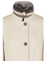 Lebek Jacke(Wolle)mit Webpelz 220 Beige