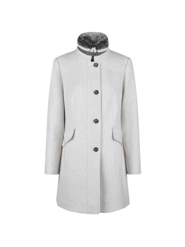 Lebek Jacke(Wolle)mit Webpelz 920 Grey