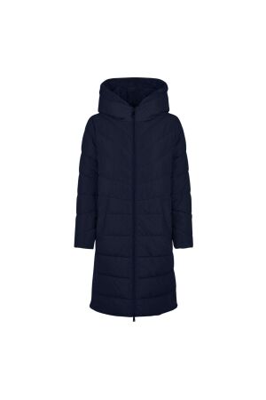 Lebek Mantel mit Webpelz 850 Navy