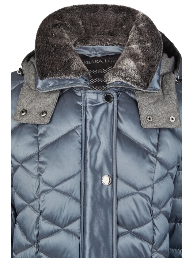 Lebek Jacke mit Webpelz 944 Dusty blue