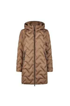 Lebek Mantel mit Kapuze Winter 343 Nougat