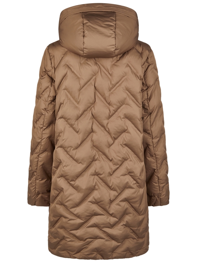Lebek Mantel mit Kapuze Winter 343 Nougat