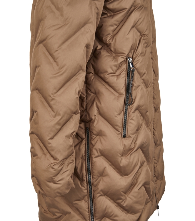 Lebek Mantel mit Kapuze Winter 343 Nougat