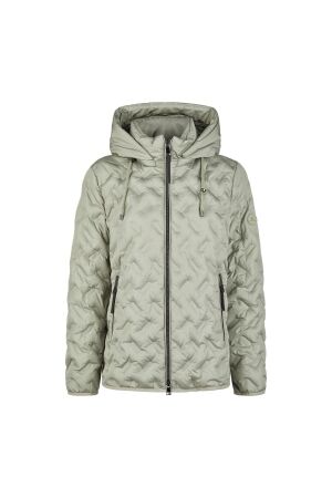 Lebek Jacke Stepp mit Kapuze 468 Smoke green