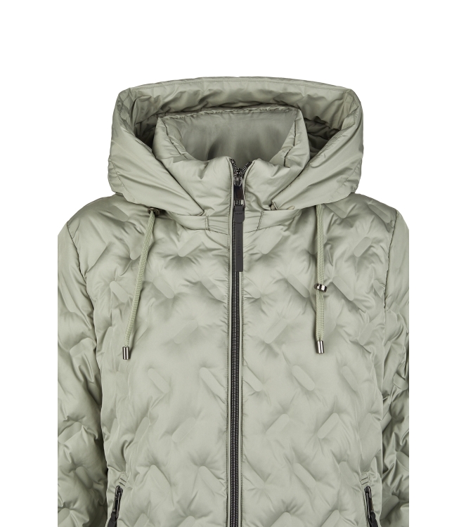 Lebek Jacke Stepp mit Kapuze 468 Smoke green