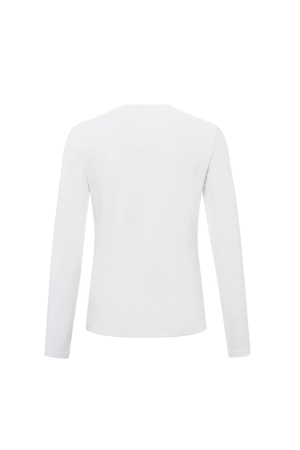 Yaya T-shirt with long sleeves Pure white