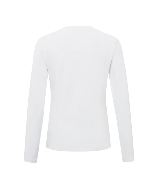 Yaya T-shirt with long sleeves Pure white