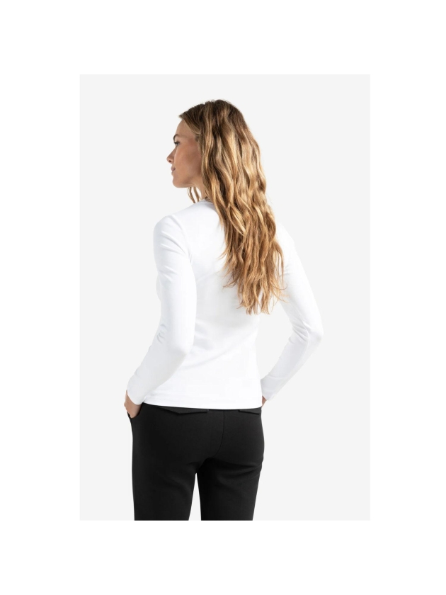 Yaya T-shirt with long sleeves Pure white