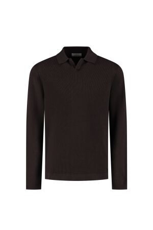 Dstrezzed Kostas Longsleeve Polo 799 Dk brown