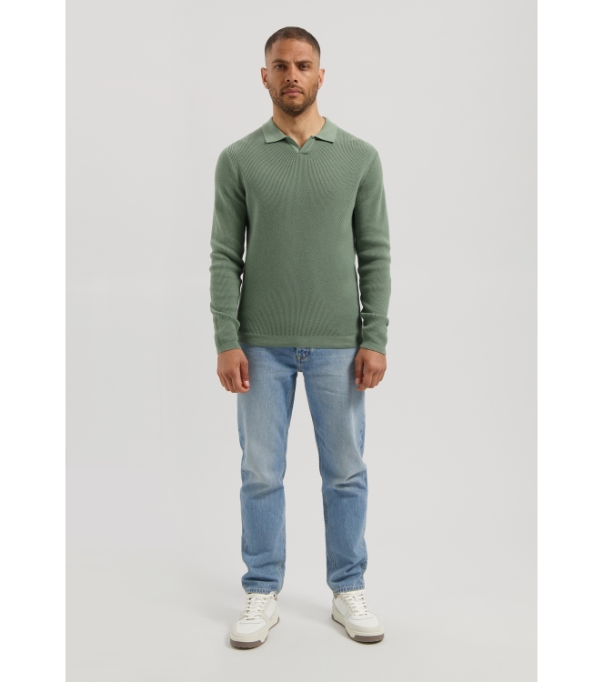 Dstrezzed Kostas Longsleeve Polo 544 Lt.Army