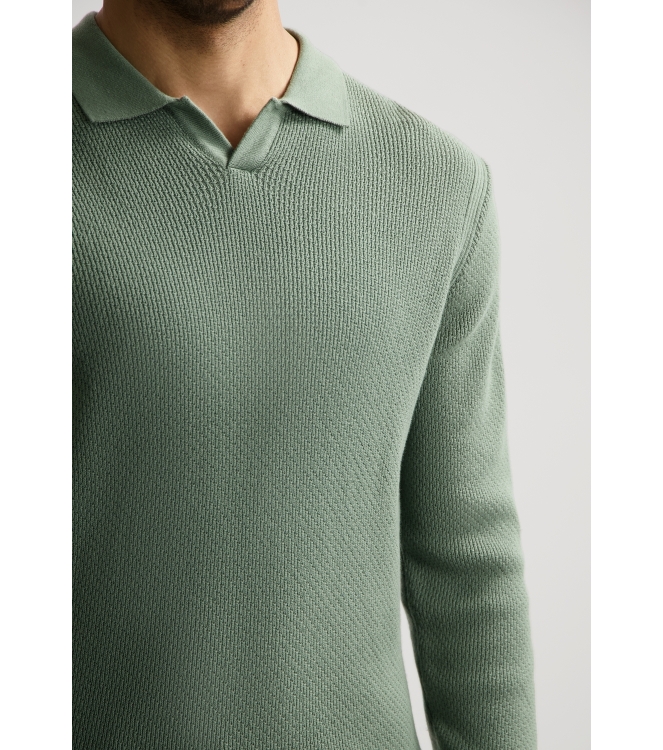 Dstrezzed Kostas Longsleeve Polo 544 Lt.Army