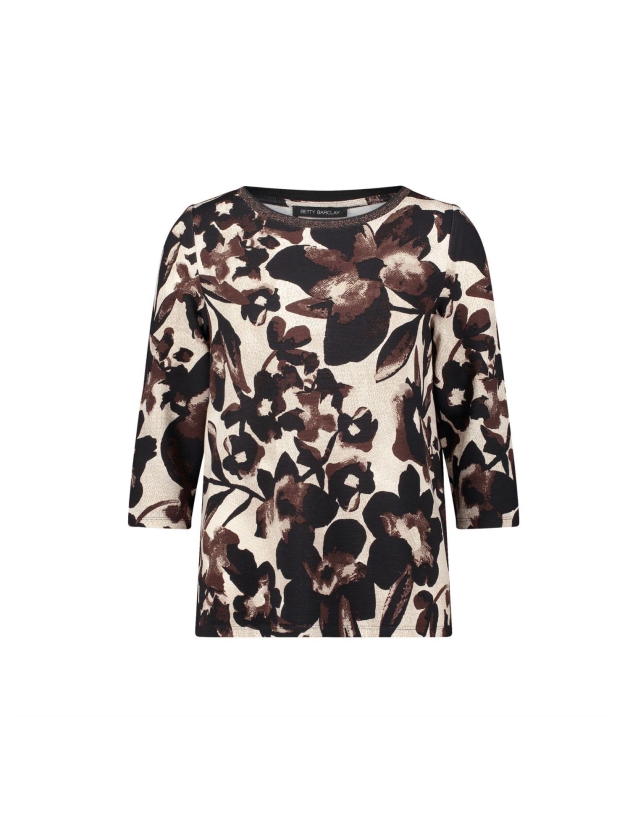 Betty Barclay Sweat Kurz 3/4 Arm 7875 Beige/brown