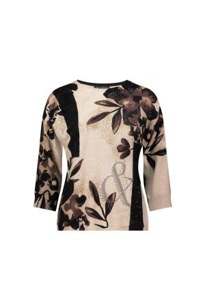 Betty Barclay Strickpullover Kurz 3/4 Arm 7875 Beige/brown