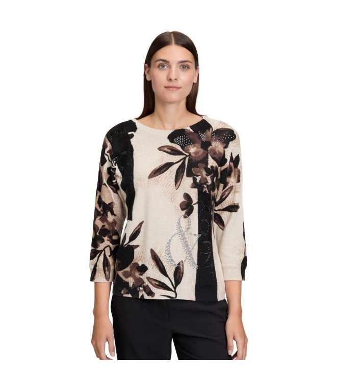 Betty Barclay Strickpullover Kurz 3/4 Arm 7875 Beige/brown