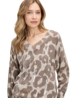 Betty Barclay Strickpullover Kurz 3/4 Arm 7867 Taupe/taupe